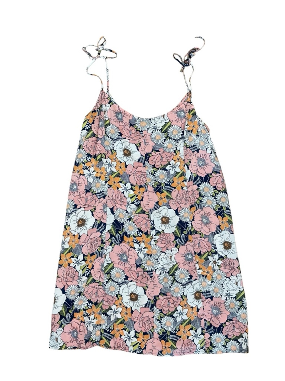 Vans Floral Tie Strap Swing Dress – Size XL